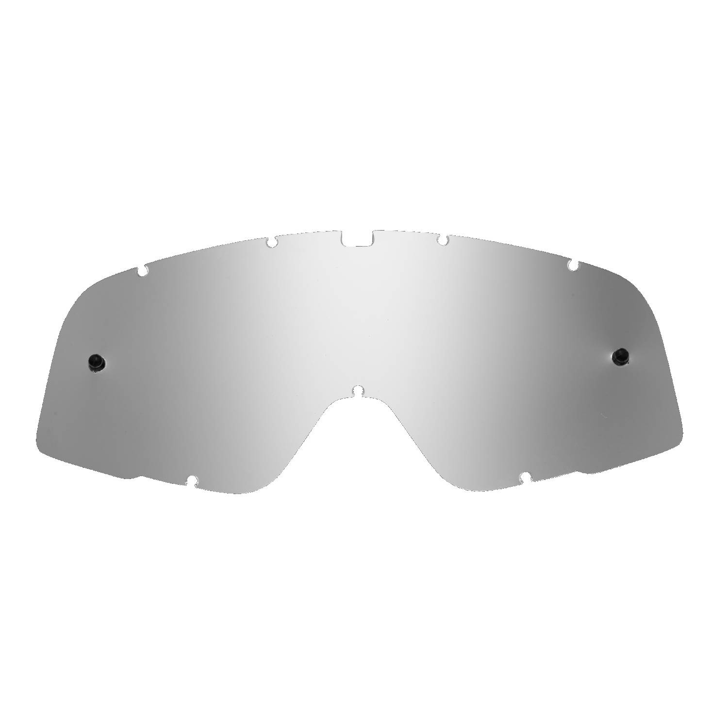 silver-toned mirrored replacement lenses for goggles compatible for 100% Barstow goggle