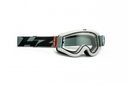 HZ GOGGLE ENDURO GREY DOUBLE LENS  CLEAR