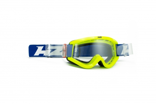 HZ maschera/occhiale motocross giallo/blu MX-DH-MTB