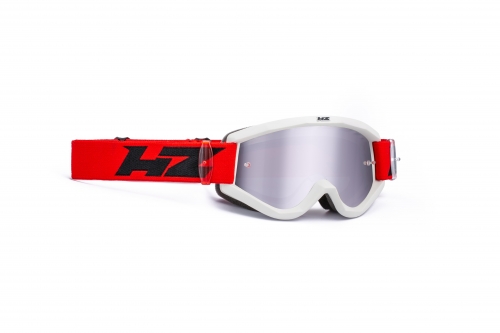 HZ maschera/occhiale motocross GREY MATTE/RED MX-DH-MTB