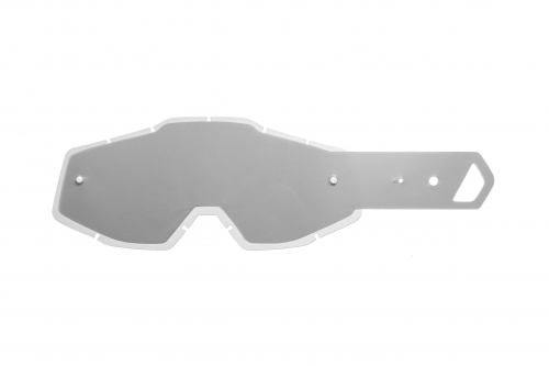lente trasparente + 10 Strappi (combo) compatible for 100% Racecraft / Strata / Accuri / Mercury goggle