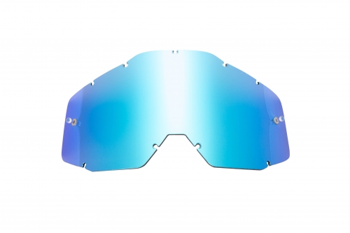 lente di ricambio blu specchiata compatibile per occhiale/maschera 100% Racecraft/Accuri/Strata PLUS (+)