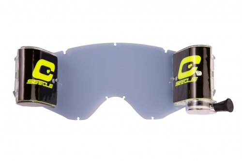 kit ROLL-OFF 50 mm (mud device) fumè compatibile per occhiale/maschera Ethen Zerosei GP / Basic / Evolution / Mud Mask
