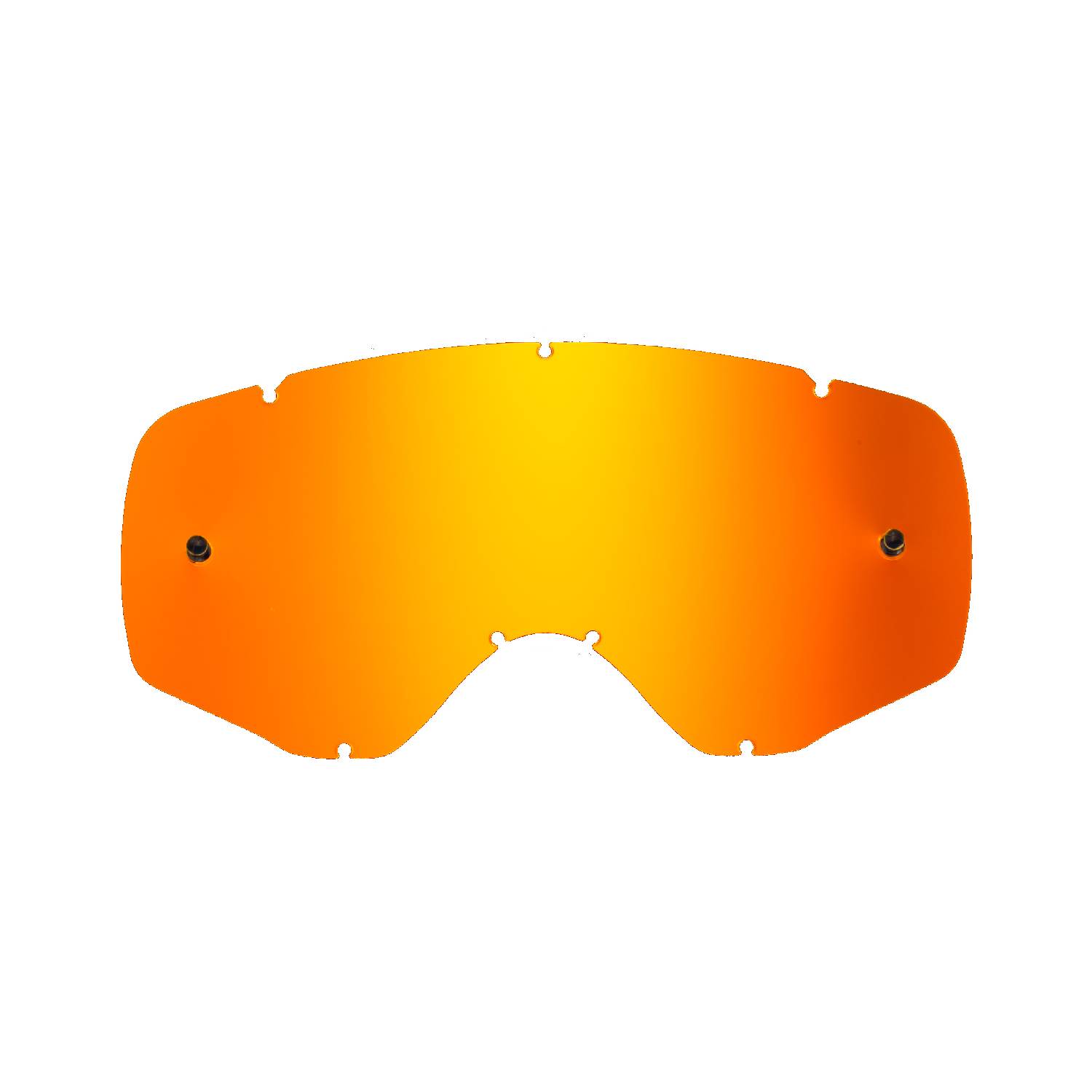 Lente di ricambio arancione specchiato compatibile per occhiale/maschera cross Ethen Zerosei GP/ Basic / Evolution/ Mud Mask