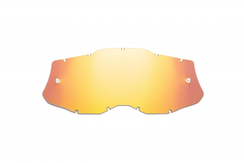 Lente di ricambio arancio specchiato compatibile per occhiale/maschera100% RACECRAFT 2 / STRATA 2 / ACCURI 2 / MERCURY 2