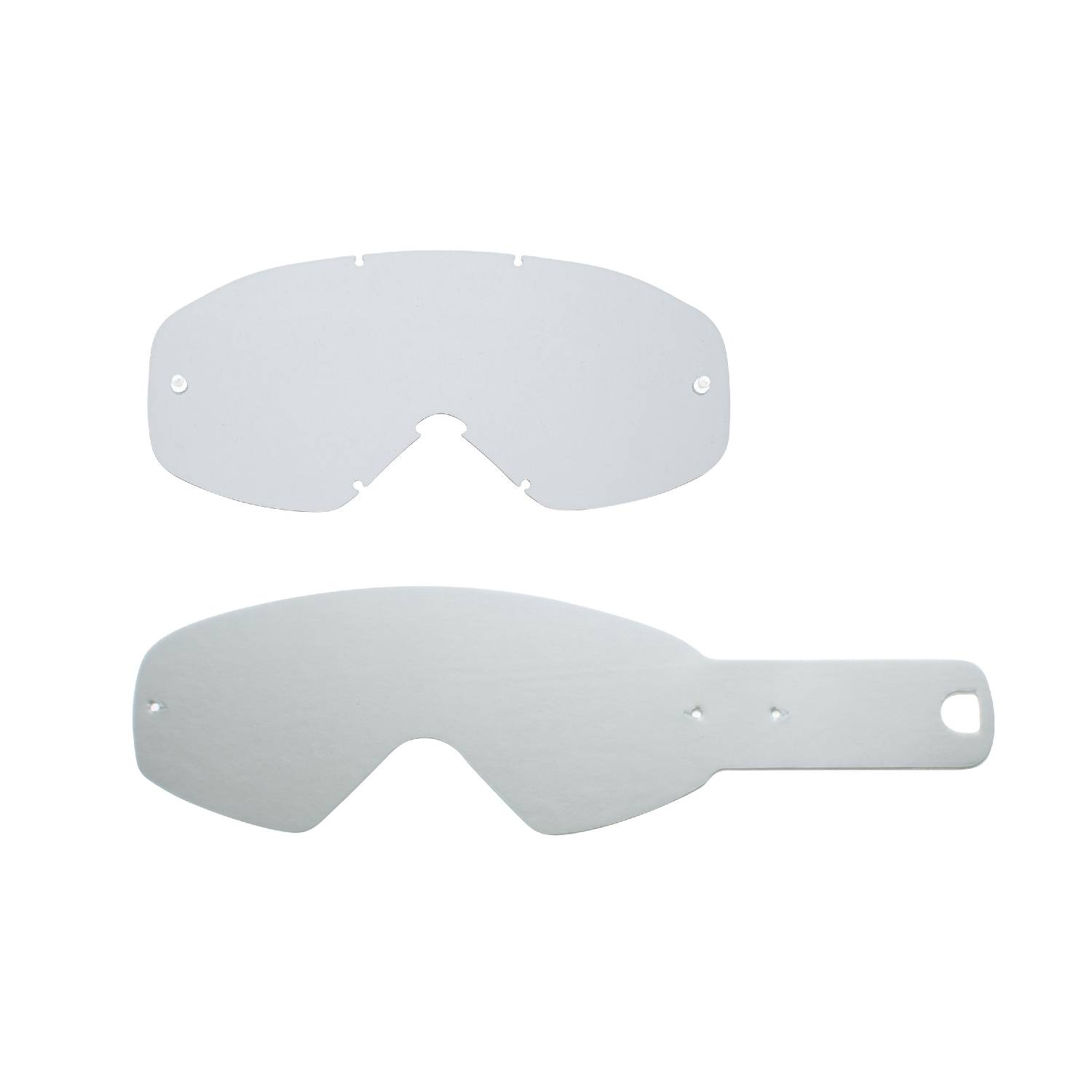 lente trasparente + 10 Strappi (combo) compatibile per maschera Oakley O-Frame 2.0 mx