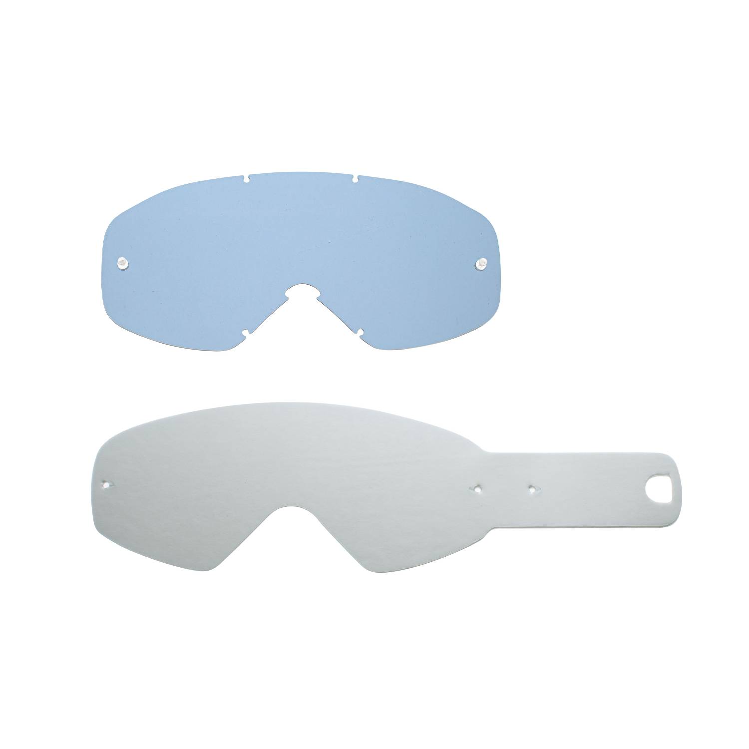 lente fumè + 10 Strappi (combo) compatibile per occhiale/maschera Oakley O-Frame 2.0 Mx