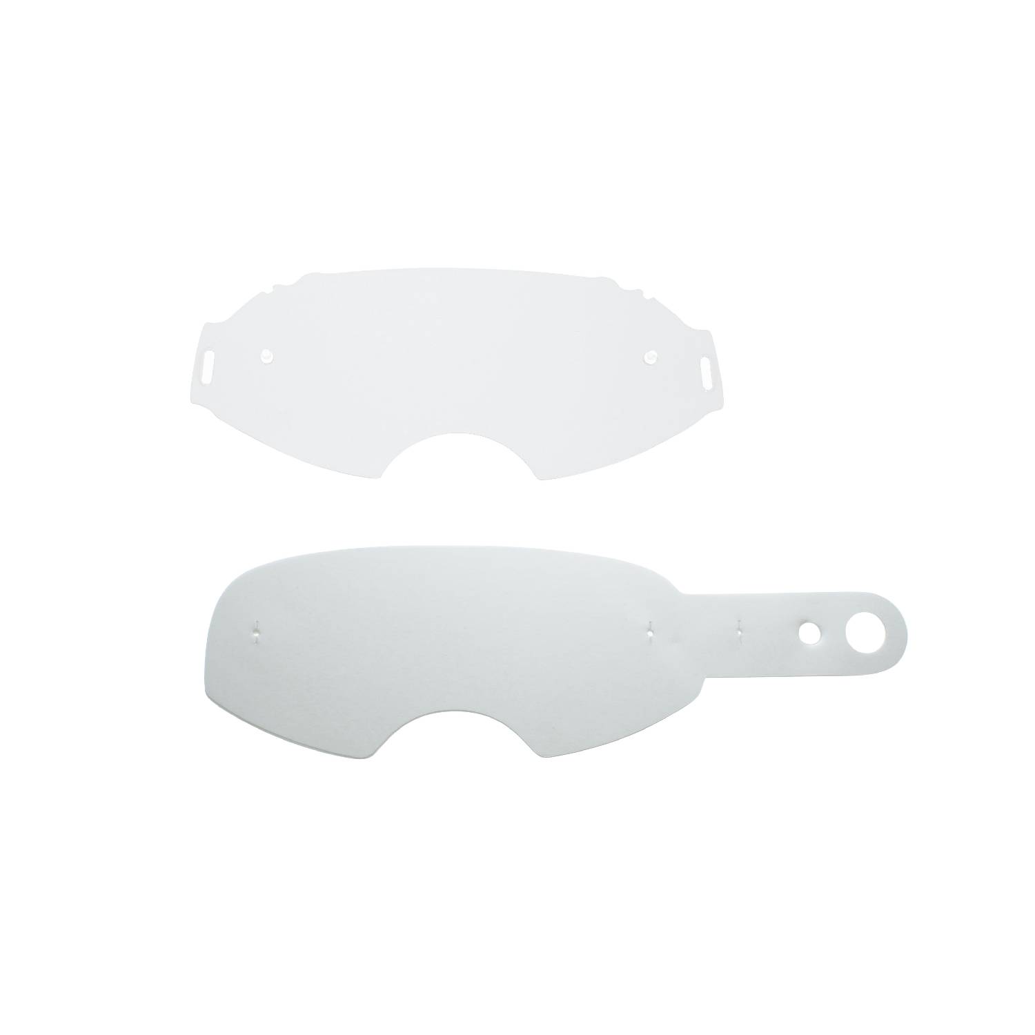 lente trasparente + 10 Strappi (combo) compatibile per maschera Oakley Airbrake Flat