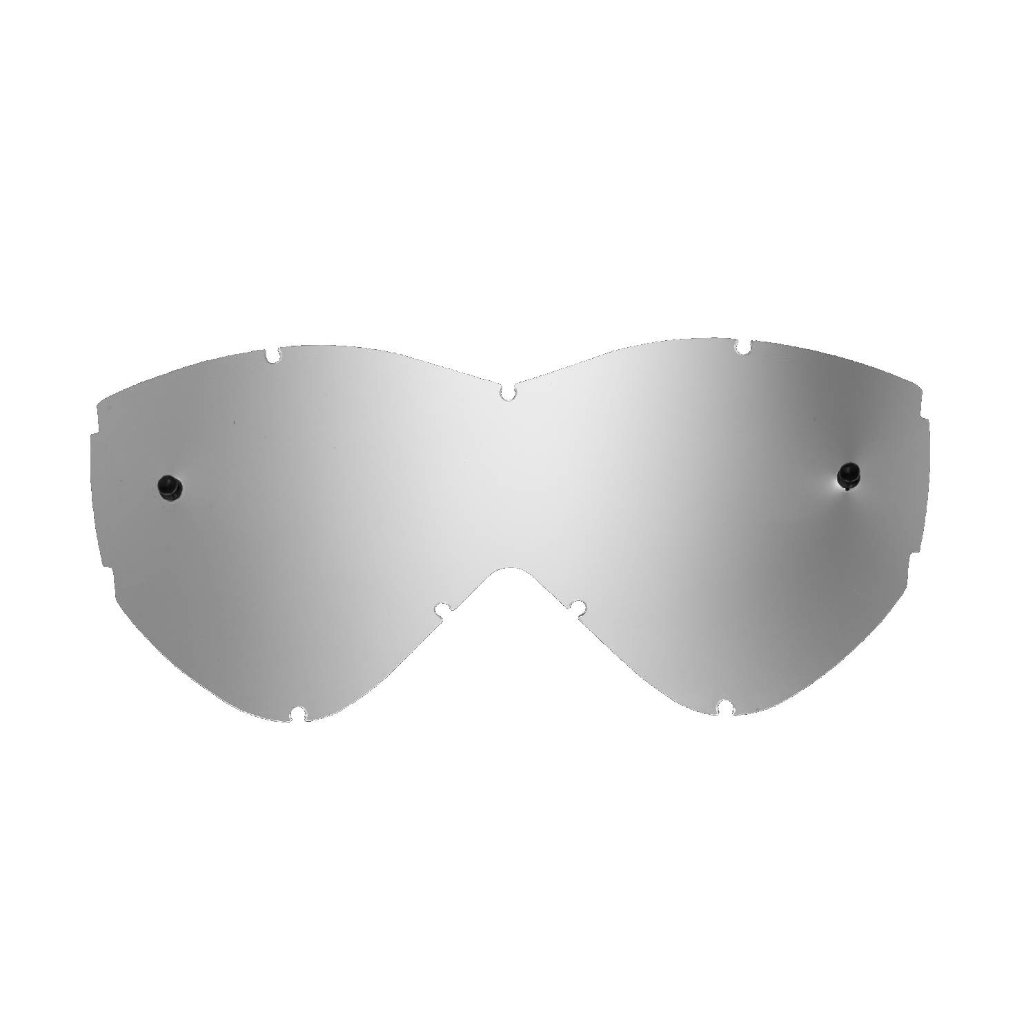 silver-toned mirrored replacement lenses for goggles compatible for Smith Warp goggle