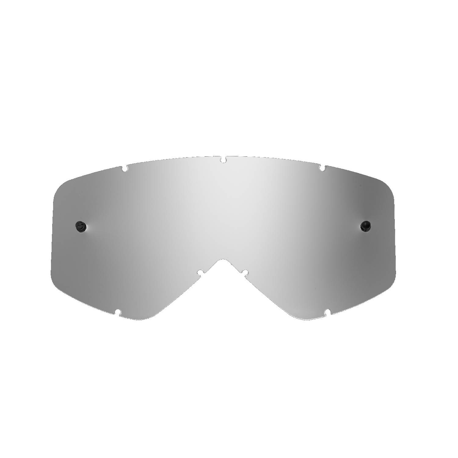 silver-toned mirrored replacement lenses for goggles compatible for Smith Fuel / Intake / V1 / V2 goggle