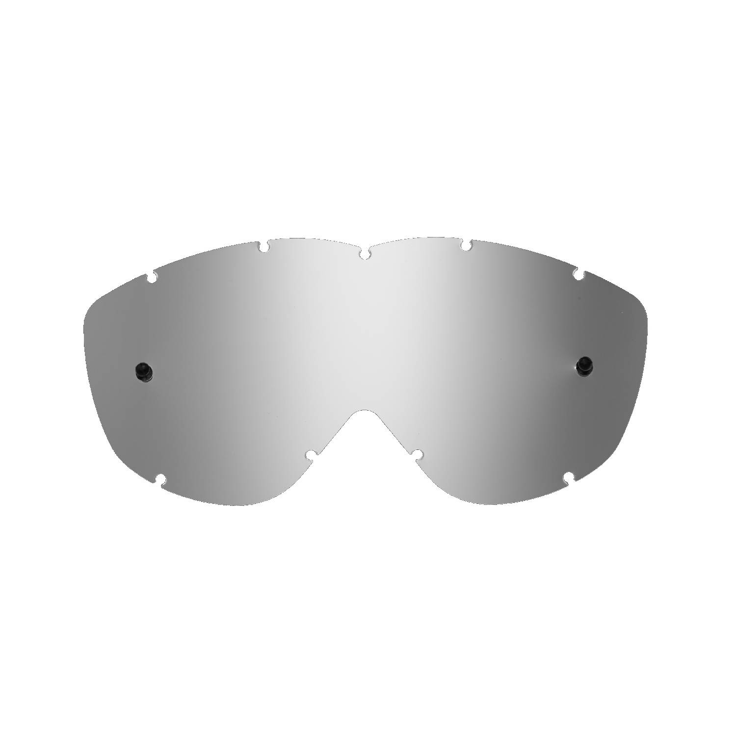 Lente di ricambio argento specchiato compatibile per occhiale/maschera Spy Alloy / Targa