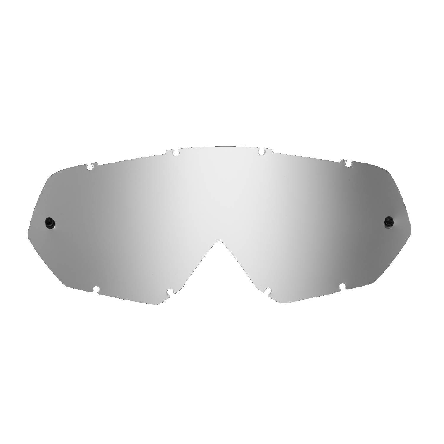silver-toned mirrored replacement lenses for goggles compatible for Thor Enemy / Hero goggle