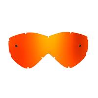 red-toned mirrored replacement lenses for goggles compatible for Smith Warp goggle